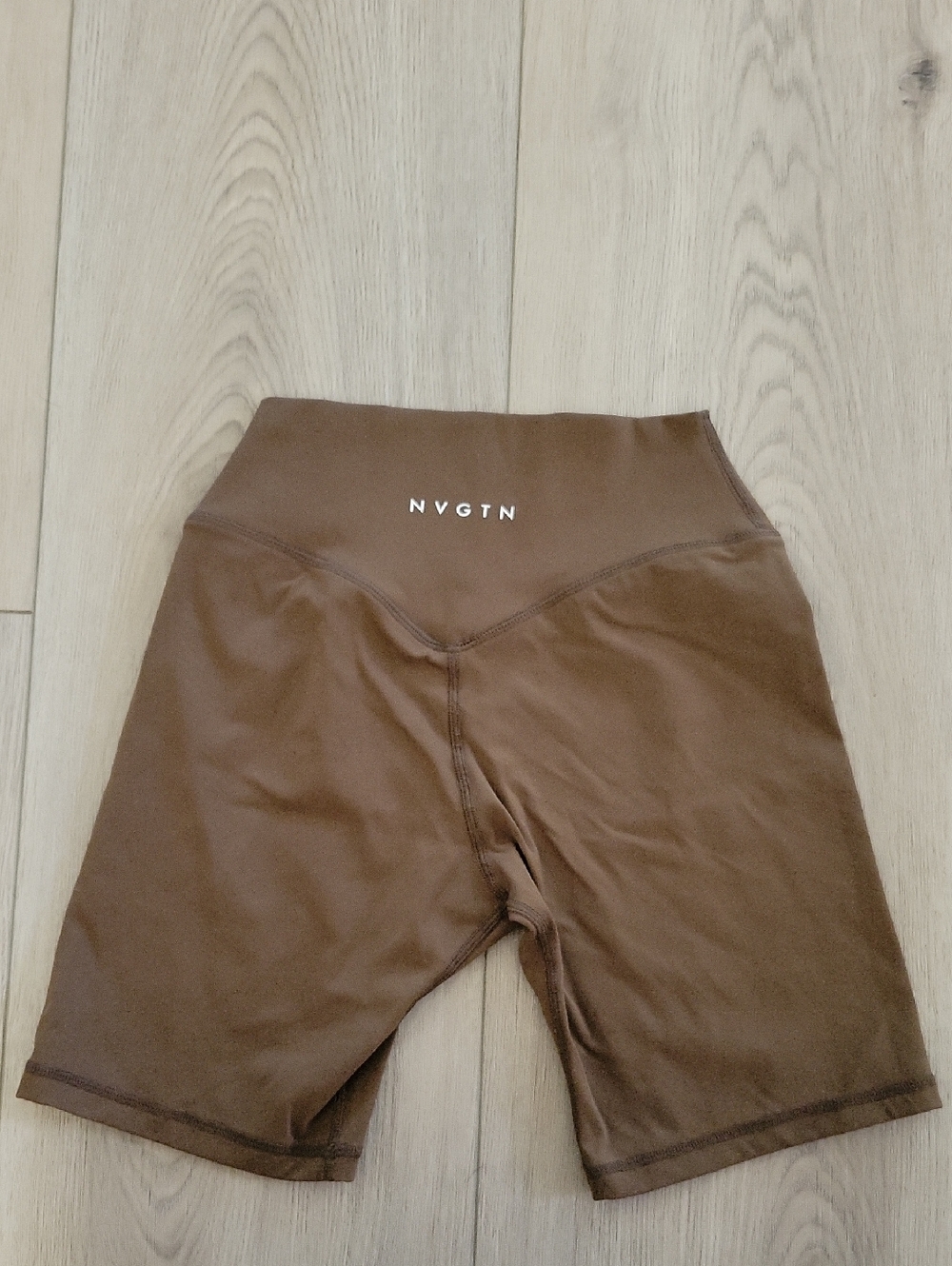 NVGTN Women's High-Rise Chocolate Brown Bike Shorts